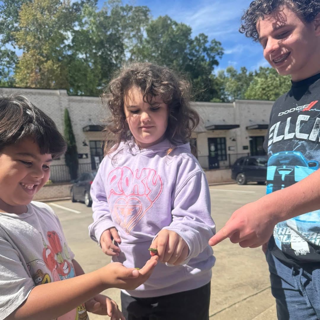 Students outdoors at STEAMworks Academy